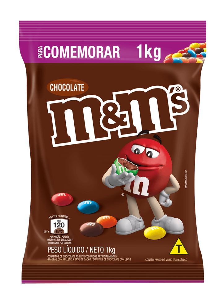 Chocolate M&M s ao Leite 1kg