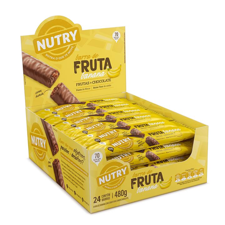 Barra Fruta Nutry Banana / Chocolate 24x20g