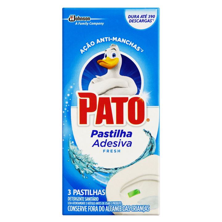 Pastilha Adesiva Pato Fresh Com 3 Unidades