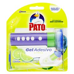 Gel Adesivo Detergente Sanitário Pato Citrus 38g Com 6 Discos