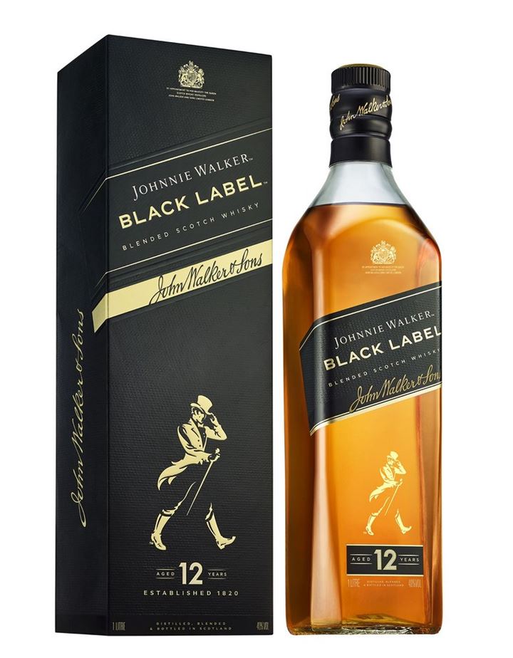 Whisky Johnnie Walker Black Label 12 Anos 1l