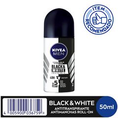 Desodorante Nivea Roll-On For Men Invisible Black & White 50ml