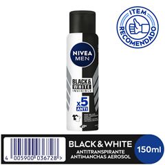 Desodorante Nivea Aero  Men Invisible Black & White 150ml