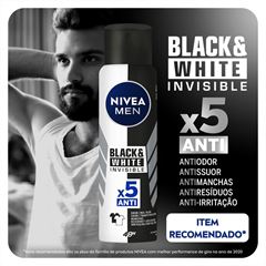 Desodorante Nivea Aero  Men Invisible Black & White 150ml