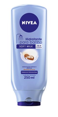 Loção Deo Hidratante Nivea Banho Soft Milk 250ml