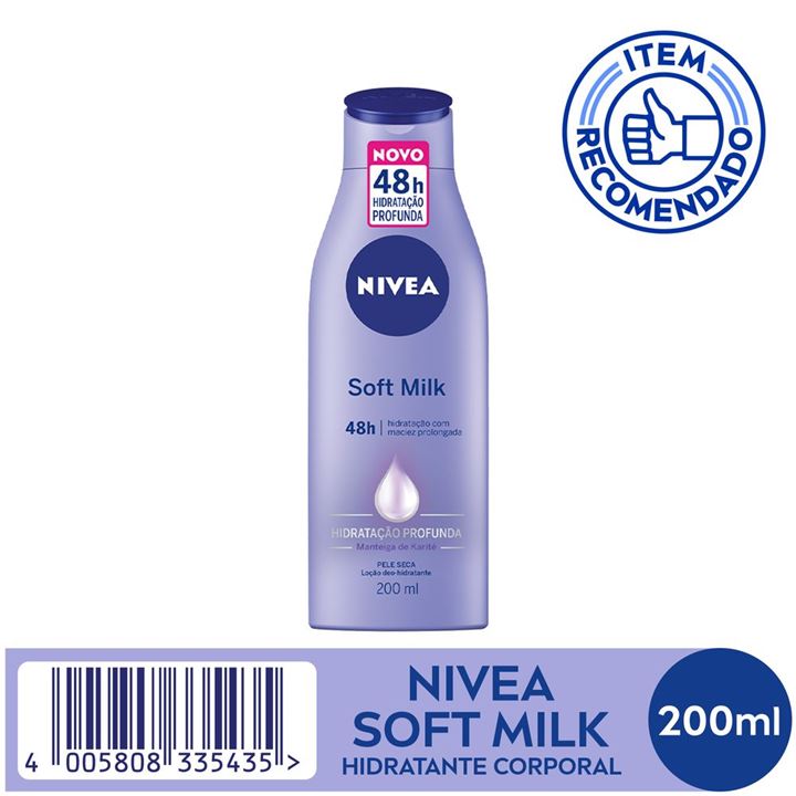 Loção Deo Hidratante Nivea Soft Milk 200ml
