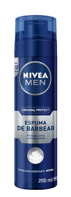 Espuma Barbear Nivea For Men Skin Es 200ml