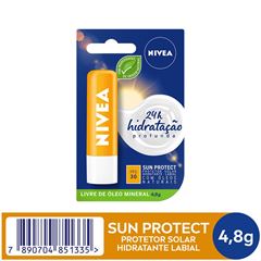 Protetor Labial Nivea Care Sun FPS30 4,8g