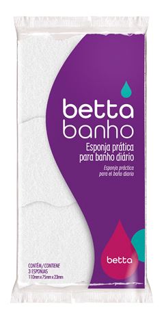 Esponja Betta banho 03 Und