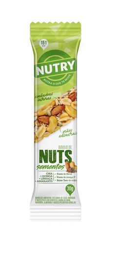 Barra Cereal Nutry Nuts Sementes 2x30g