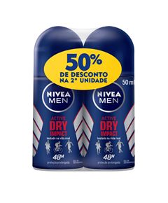 Desodorante  Nivea Roll-On 50%Desc 2° Men Dry Impact 50ml