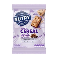 Barra Cereal Nutry Avela / Chocolate 3x22g