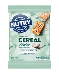 Barra Cereal Nutry Coco C/ Choc 3x22g