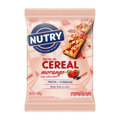 Barra Cereal Nutry Morango/ Chocolate Light 3x22g