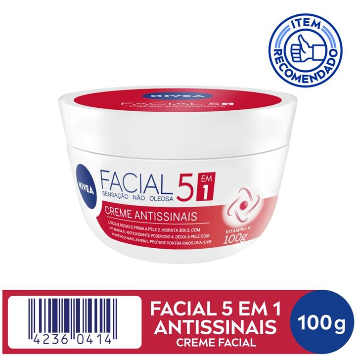 Creme Hidratante Facial Nivea Antissinais 100g