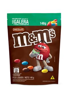 Chocolate M&M s Chocolate Ao Leite Pouch 148g