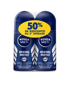 Desodorante  Nivea Roll-On 50%Desc 2° Original  Protect  Masculino 50ml
