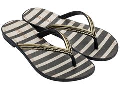 Chinelo Grendha Mais Açaí Energia Adulto 18060 Preto / Off White