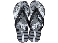 Chinelo Ipanema Classica Urbana Masculino 25373 Preto / Preto / Cinza