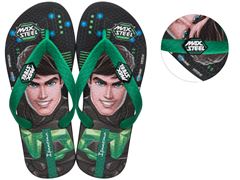 Chinelo Ipanema Polly E Max Steel 26048 Preto / Verde