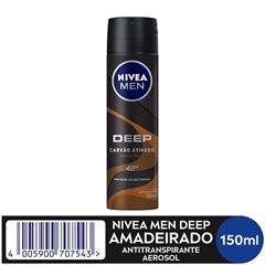 Desodorante  Nivea Aero  Men Deep Amadeira 150ml
