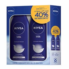 Loção Deo Hidratante Nivea 40% Desconto 2unidade Milk 400ml