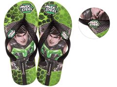 Chinelo Ipanema Polly E Max Steel 26048 Verde / Preto