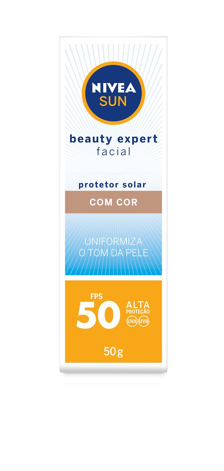 Protetor Solar Nívea Facial Fps50 Beauty Com Cor 50g