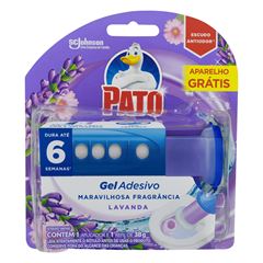 Gel Adesivo Pato Sanitário Refil + Aplicador  Lavanda 38g