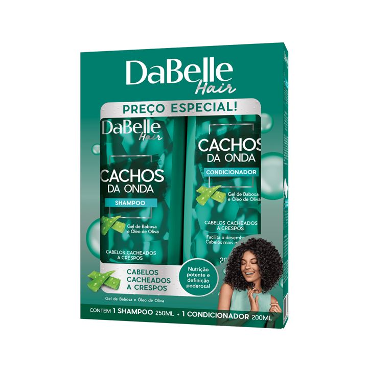 Shampoo + Condicionador Dabelle Cachos Da Onda 425ml