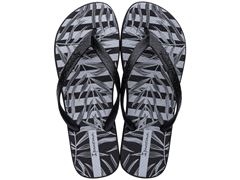 Chinelo Ipanema Litoral Masculino 26769 Preto / Preto / Cinza