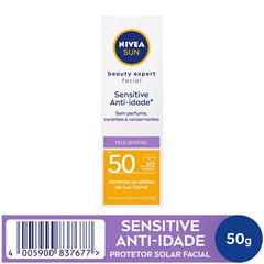 Protetor Solar Nívea Facial Nivea Fps50 Sensitive 50g