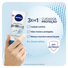 Creme Para Mãos Nivea 3 em 1 Cuidado & Proteção 75g