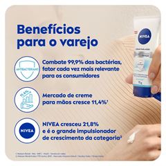 Creme Para Mãos Nivea 3 em 1 Cuidado & Proteção 75g