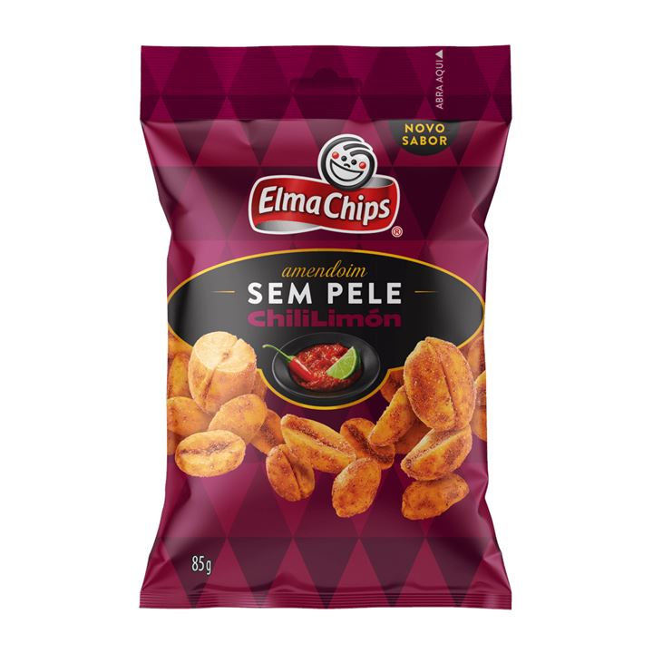 Amendoim Elma Chips Sem Pele Chililimon 85g
