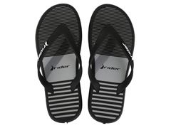 Chinelo Rider R1 Style Dedo Adulto 11818 Preto / Cinza
