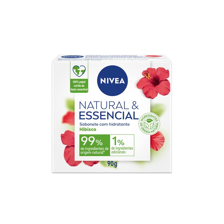 Sabonete Nivea Natural Essencial Hibisco 90g