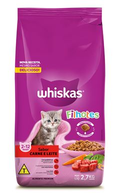 Ração Whiskas Carne Filhote 2,7kg