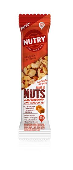 Barra Cereal Nutry Nuts Caramelo Sal 12x30g