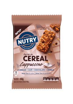 Barra Cereal Nutry Capuccino 3x20g