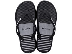 Chinelo Rider R1 Style Dedo Infantil 11957 Preto / Preto