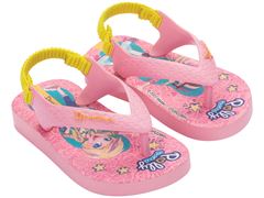 Sandália Ipanema Polly E Max Steel Baby 26349 Rosa/Amarelo