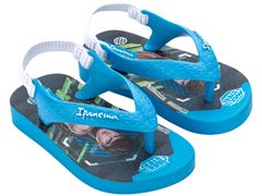 Sandália Ipanema Polly E Max Steel Baby 26349 Azul/Branco