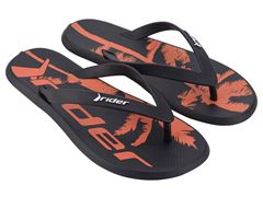 Chinelo Rider R1 Style Dedo Adulto 11818  Preto / Cinza