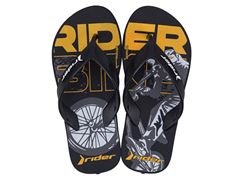 Chinelo Rider Street Joy Dedo Infantil 11768 Preto / Amarelo / Branco