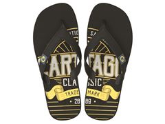 Chinelo Cartago Dakar Dedo Infantil 10808 Marrom / Marrom / Amarelo