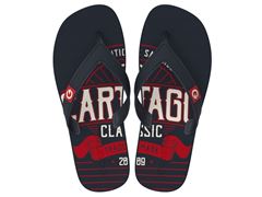 Chinelo Cartago Dakar Dedo Infantil 10808 Azul / Vermelho / Bege