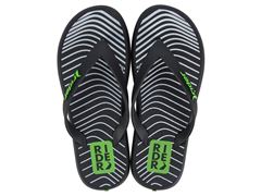 Chinelo Rider R1 Style Dedo Infantil 11957 Preto / Verde