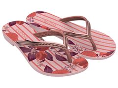 Chinelo Grendha Mais Açaí Energia Adulto 18060 Nude Claro / Nude Escuro