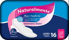 Absorvente Naturalmente Com Abas 16 Unidades